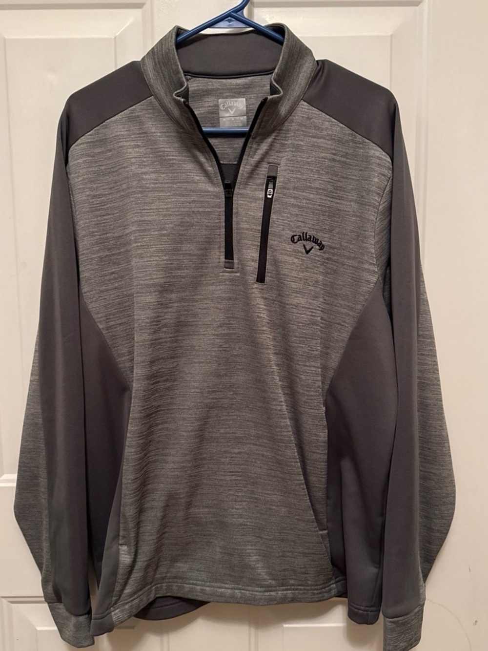 Callaway Men's Heather Gray & Dark Gray Performance Quarter-Zip